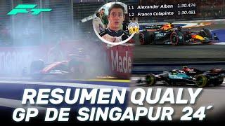 FERRARI la PIFIA... COLAPINTO SORPRENDE, VERSTAPPEN SALVA a RB - RESUMEN QUALY GP SINGAPUR F1 2024