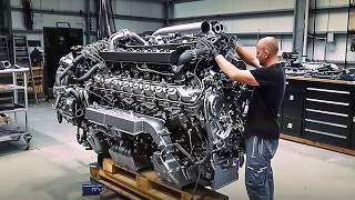 Man Fully Assembles MAN TRUCK ENGINE Perfectly | Start to Finish by @trucks_channel_razborgruz