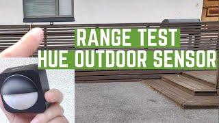 Philips Hue Outdoor Motion Sensor Range Test