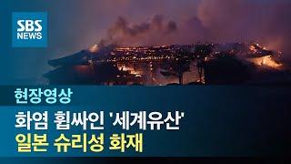 화염 휩싸인 '세계유산'…일본 슈리성 화재 (현장영상) / SBS