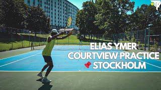 Elias Ymer Courtview Practice in Stockholm - 4K