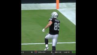 Brock Bowers catches for a 23-yard Touchdown vs. Miami Dolphins