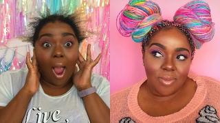 Watch Me Transform | Rainbow Box Braids Installation