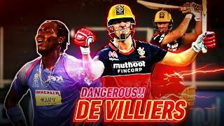 Dangerous" De Villiers Saviour inning | RCBvsRR | AB De Villiers | CricUniverse MD