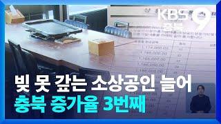 빚 못 갚는 소상공인 늘어…충북 증가율 3번째 / KBS  2024.11.16.