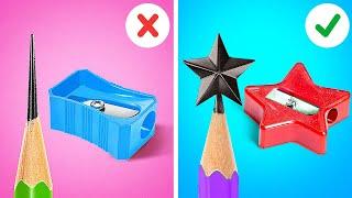 EASY CRAFTS FOR BACK TO SCHOOL ️ FUNNY DIY SCHOOL HACKS