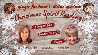 ️LIVE ️Christmas Spirit Messages with ginger fae & Nancy️