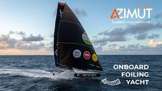 Onboard a FOILING IMOCA60 | Le Défi Azimut 2021 In 60 seconds