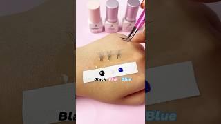 Different glues of different colors! #lashes #lashextensions #volumelashes