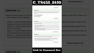C_TS452_2410 Exam Questions | SAP S/4HANA Cloud Private Edition, Sourcing and Procurement Exam