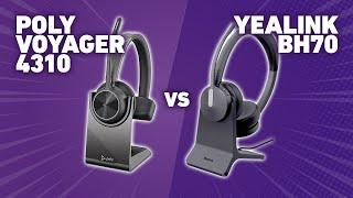 Poly Voyager 4310 vs Yealink BH70 With Mic Tests