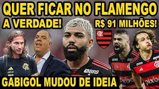 GABIGOL MUDOU DE IDEIA? QUER FICAR NO FLAMENGO? A VERDADE! MENGÃO AGUARDA PROPOSTA DE 91 MILHÕES! E+