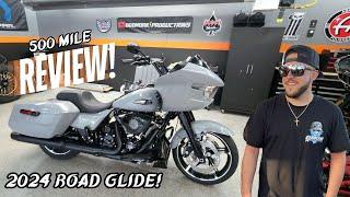 2024 HARLEY DAVIDSON ROAD GLIDE - 500 MILE REVIEW! *BLOWN AWAY*