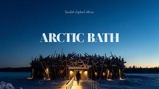 Arctic bath in Swedish Lapland