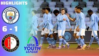 Manchester City u19 vs Feyenoord u19 | UEFA Youth League - Highlights & All Goals 2024