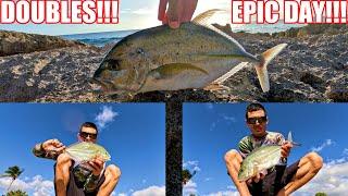 |INSANE DAY WHIPPING BUBBLE AND GRUB| DOUBLE OMILU CATCH AND COOK| HAWAII FISHING|