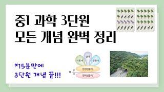 [중1 과학] 3단원 모든 개념 완벽 정리