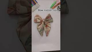 DIY bow rubber band #diy #diy ideas #craft #crafting #art #crafter komal