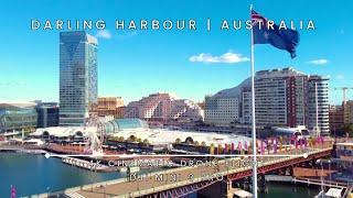 Scenic 4K Drone Flight at Darling Harbour, Sydney, Australia