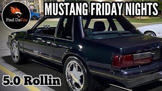 FOXBODY MUSTANGS  ROLL into "Mustang Friday Nights at Financial" 