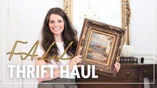 FALL THRIFT HAUL 2024 | thrifting fall decor!