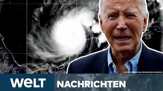 USA: Monstersturm "Milton" kommt! "Meteorologe im TV hat fast geweint" Sogar Biden reagiert I STREAM