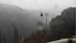 Seilbahn-Thale bei Sturm