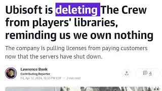 Ubisoft Is Taking Away Your Games...