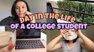 REALISTIC DAY IN THE LIFE AS A COLLEGE STUDENT | online classes, relaxing video * bunch of B-Rolls*