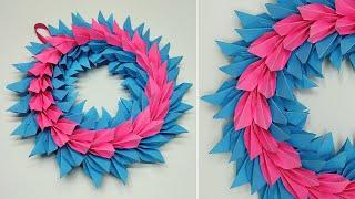 How to Make Paper Christmas Wreath for Christmas Decorations | Christmas Crafts