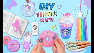 10 DIY BEAUTIFUL UNICORN IDEAS - School Supplies, Room Decor, Paper Craft - Cute and Easy