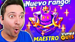  ASÍ LLEGUÉ a MAESTRO en STUMBLE GUYS!!  MTMSAMU  PARTIDAS TENSAS Y MUCHO NIVEL! 