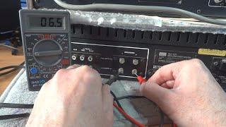 Measuring DC Offset on a HiFi Amplifier, DC offset & Mains Voltage Adjustment How To, HiFi