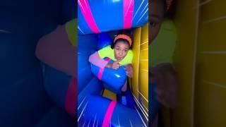  Adult vs Kids in Bounce House Challenge! (Hilarious)