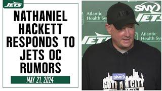 Nathaniel Hackett responds to rumors Jets were looking to hire other coaches on offense | SNY