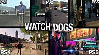 WATCH DOGS PS1 VS PS2 VS PS3 VS PS4 VS PS5