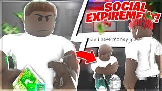 so i asked people for money as a level 0 in roblox south london 2... (social experiment)