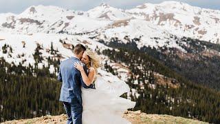 High School Sweethearts Get Married in the Mountains | Colorado Elopement Videographer