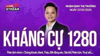 Chứng khoán hôm nay | Nhận định thị trường 07/02/2025: Kháng cự 1280, lộc đầu năm