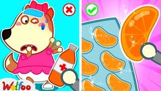 I Don't Like Medicine - Baby Got Sick - Wolfoo Educational Videos for Kids  Wolfoo Kids Cartoon