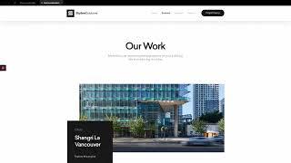 Vancouver Real Estate Developer's website presentation by Vandesign.ca