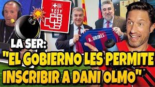 ¡ESCANDALAZO! ¡EL GOBIERNO PERMITIRÁ AL BARÇA INSCRIBIR A DANI OLMO FUERA DE PLAZO!, SEGÚN LA SER