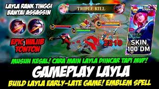 CARA MAIN LAYLA RANK TINGGILAYLA GOLD LANE METABUILD LAYLA TERSAKIT 2024GAMEPLAY LAYLA TOP GLOBAL