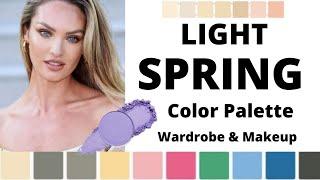 LIGHT SPRING COLOR PALETTE FOR WARDROBE AND MAKEUP