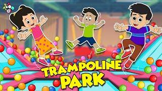 गट्टू चिंकी गए TRAMPOLINE PARK | Fun and Games | Moral Story | Hindi Cartoon | PunToon Kids Hindi