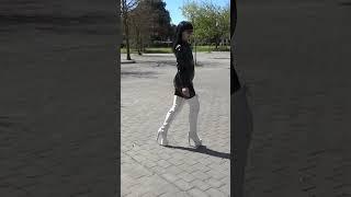 Victoria Devil #white #boots  #shiny #black #shortsyoutube