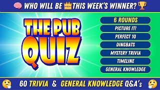 60 Epic TRIVIA PUB QUIZ Questions - Who Is The Quiz Master?