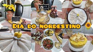 MESA POSTA TERRACOTA PARA O JANTAR DIA DO NORDESTINO COLLAB ENTRE AMIGAS!