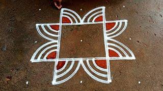 Aadi 1 special easy rangoli|aadivelli kolam|5*5 dots Begginners rangoli|muggulu| Super rangoli