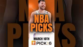 BEST DraftKings NBA Pick 6 Plays  | NBA Picks Today! | Monday March 10th, 2025